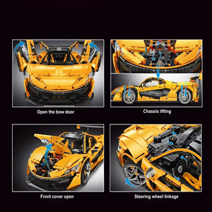 IN STOCK T5048 MOC Technical Yellow Sports Car P1 Building Blocks Bricks Assembling Model <strong>Toys</strong> <strong>for</strong> <strong>Boys</strong> <strong>Christmas</strong> Gift Set - Product Image 5