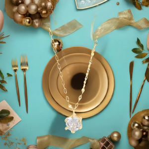 Collar Solitario Chapado en Oro de 14K - Product Image 2