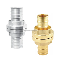 Selang tembak ekor pendek Storz sambungan tembaga/aluminium Aloi tipe Storz tempa ekor panjang fitting ujung selang api ukuran