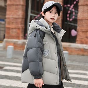 Blousons d'hiver pour garçons - style <span class=keywords><strong>mi</strong></span>-long, nouveau, élégant, adapté aux garçons de taille moyenne, vêtements d'extérieur épais et chauds - Product Image 1