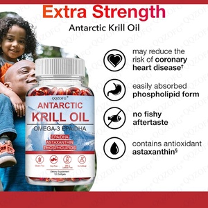 Gran oferta de cápsulas blandas de aceite de Krill Antártico para adultos ricos en Omega 3 EPA DHA astaxantina compatible con vitaminas cardiovasculares para recién nacidos - Product Image 2