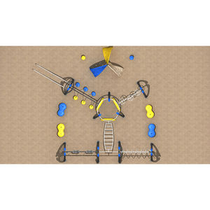 Ensemble de jeux d'extérieur pour enfants sur le thème de l'aventure, jeux interactifs pour enfants, jeux d'escalade, équipement de divertissement amusant - Product Image 6