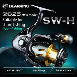 Moulinet de pêche spinning Bearking Official Store série SW-H ultra-léger en alliage d'aluminium 10BB CNC pour la pêche en rivière et en <span class=keywords><strong>lac</strong></span> - Product Image 2