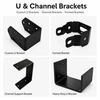 Supports de montage métalliques robustes personnalisés en acier, aluminium et acier inoxydable, revêtus par poudre