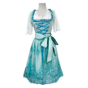 Vestido de cerveza estilo Munich, manga larga/corta, estampado, con cordones, para mujer, para actuaciones en escenario, tallas grandes S-5XL - Product Image 3
