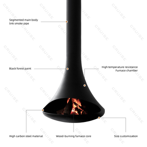 Chimenea Suspendida de <span class=keywords><strong>Bioetanol</strong></span> sin Humo para Decoración de Interiores de Estilo Popular CRUISE 2025, Chimenea Colgante de 90 cm - Product Image 5