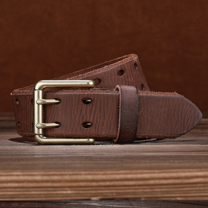 Cinture di design di <span class=keywords><strong>alta</strong></span> qualità in vera pelle di vacchetta da uomo donna Vintage alla moda in <span class=keywords><strong>vita</strong></span> da Cowboy occidentale con fibbia in lega di lusso - Product Image 6