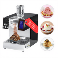 Machine à glace coréenne automatique à écran tactile HENGZHI 220V, moteur compresseur, capacité de 60 kg/jour pour les boutiques de bubble tea