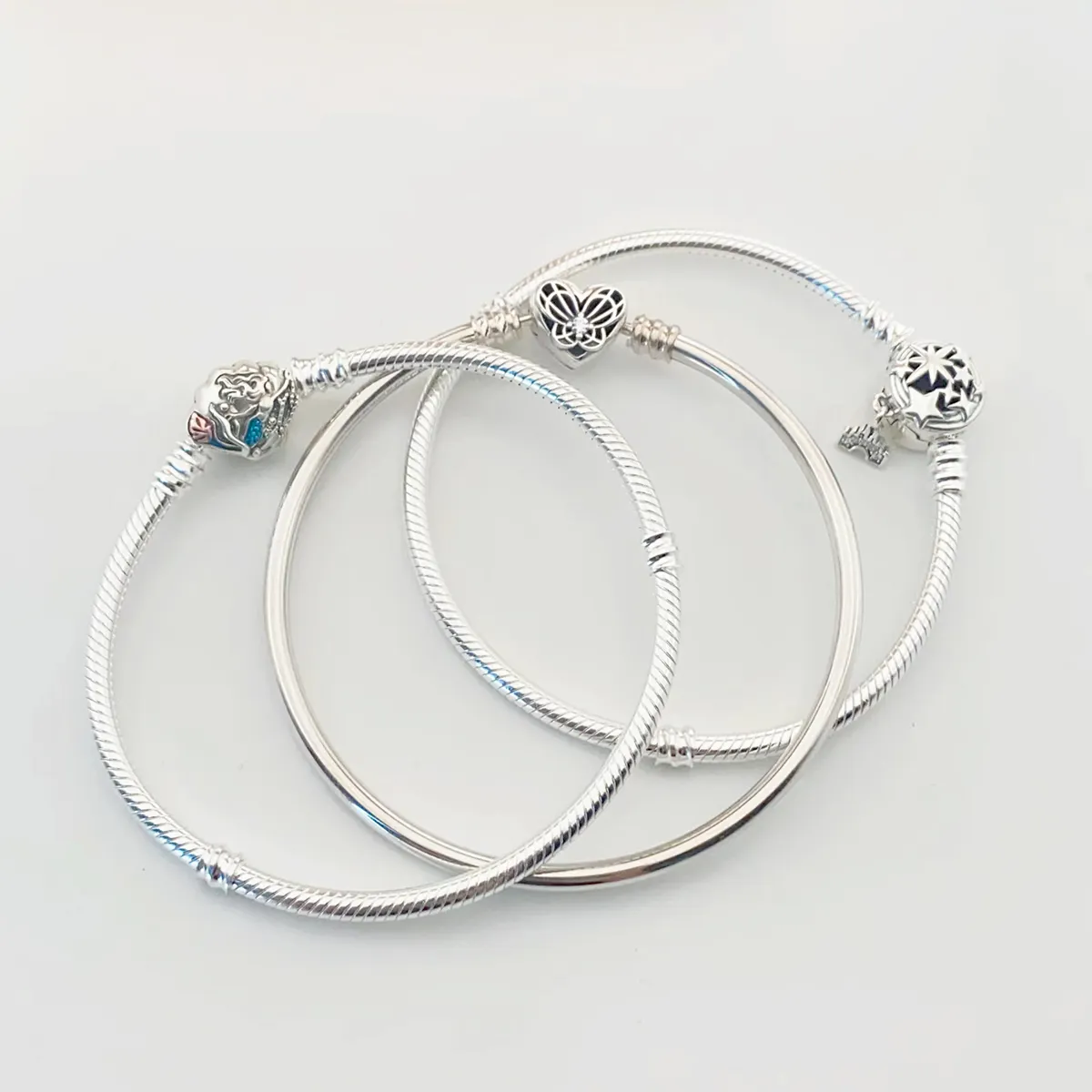 Fábrica atacado S925 prata esterlina cobra pulseira com fecho de prata para pan dora charme pulseira jóias finas
