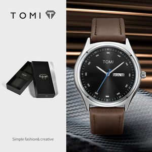 นาฬิกาควอตซ์ <span class=keywords><strong>TOMI</strong></span> T030 สำหรับผู้ชาย ชุดของขวัญสุดหรู สายหนัง นาฬิกาข้อมือแฟชั่นลำลอง ใช้ได้ทุกวัน Relogio Masculino - Product Image 6