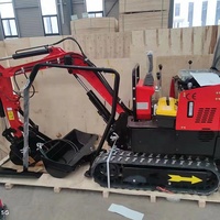 Tracteur chinois 1T 1.0T 1Ton, course à carburant Ce, pelleteuse électrique, Diesel, hydraulique, levier, lumières Led, Mini-pelle
