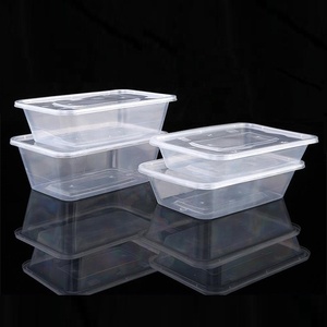 Emballages alimentaires jetables en plastique PP, contenants rectangulaires sans BPA, compatibles micro-ondes, étanches, préparation de repas, <span class=keywords><strong>bento</strong></span> - Product Image 6