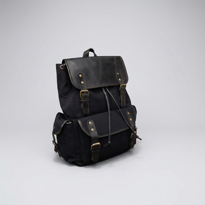 Premium <b>Leather</b> Canvas Bag Packs Handmade Fashion <b>Backpacks</b> for <b>Laptop</b> Travel School Office and Casual Lifestyle - Product Image 3