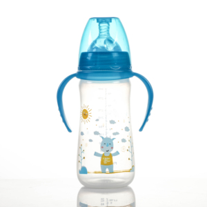 Silicone Nipple Water Drinking Bottle Baby Milk Feeding Bottle 250ML Baby Wide Neck Bottle - Product Image 3
