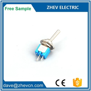 Interrupteur à bascule ON-OFF Mini <span class=keywords><strong>SMST</strong></span>-101 M5 2 broches à souder avec interrupteur à bascule bleu 3A 125V - Product Image 6