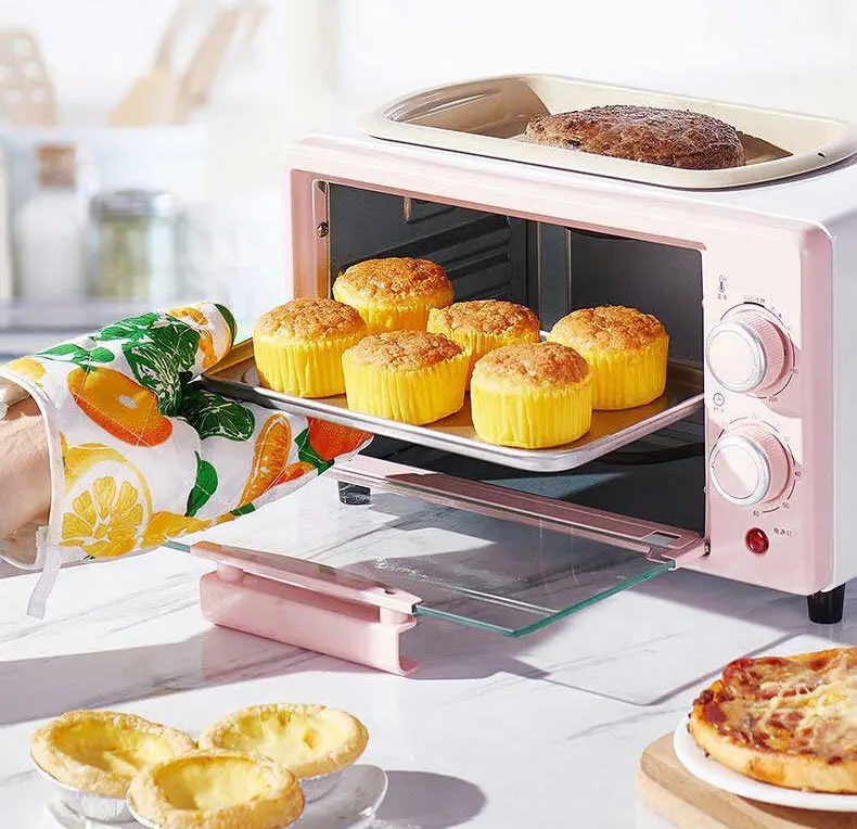 다기능 전기 오븐 12L 가정용 오븐 선물 다기능 가정용 제빵기 미니 케이크 기계