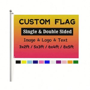 Banderas Impresas Digitalmente por Sublimación de Alta Calidad, Personalizadas, de Poliéster 3x5, 90x150cm, con Logotipo Personalizado - Product Image 3