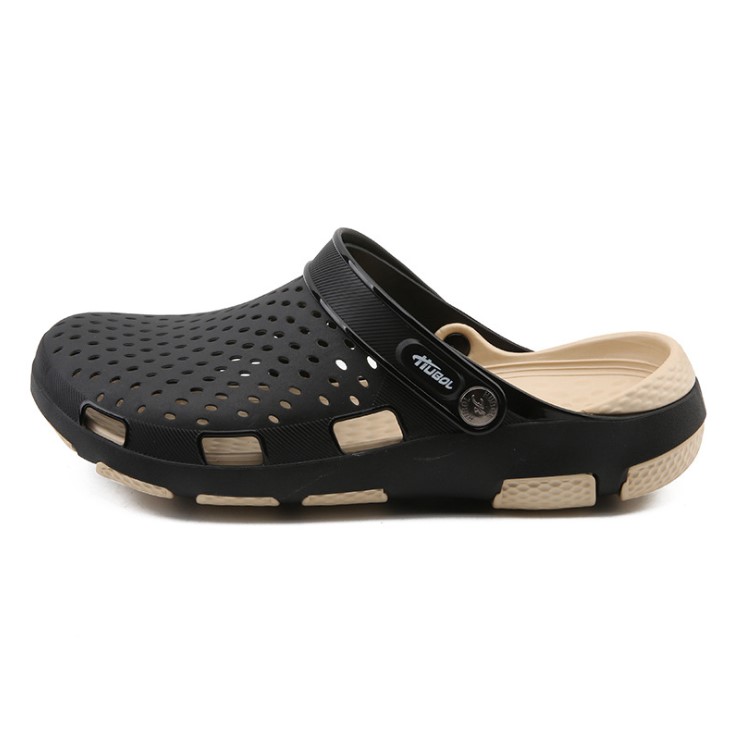 Шлепанцы на заказ Eva резиновые желейные плоские сандалии телесного цвета мужская пляжная обувь с дырками