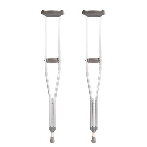 Customized Underarm <b>Crutches</b> Aluminum Alloy Lightweight 300 Lb Load Capacity Comfortable For Elderly And Disabled <b>Walking</b> Aid - Product Image 4