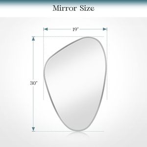 Xách Tay Vàng Không Đối Xứng Sắt Rèn Khung Gương Phòng Tắm Vát Không Thường Xuyên Sóng Tường Gương Cho Phòng Ngủ Sống Đám Cưới - Product Image 2