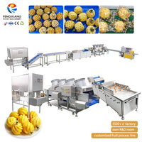 500-700kg/uur Aangepaste fruitproductielijn motor voor wassen, snijden, drogen, sorteren en verpakken van baby-ananas/fruit