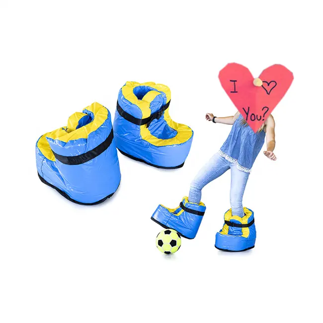 Funny Giant Inflatable Shoes for Football Game / Inflatable Speed Shoes / Walking Shoes for Team Building Sport