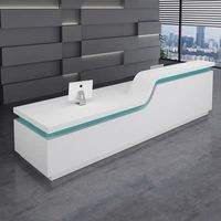 Bureau d'accueil d'hôpital pliable moderne pour les infirmières et les hôtels Utilisation de supermarché Conception en bois massif écologique
