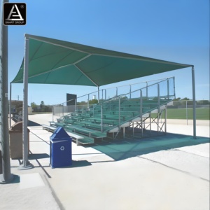 Bancs de tribunes en aluminium résistants aux intempéries pour événements sportifs en plein air, tribunes portables en aluminium avec toit - Product Image 3