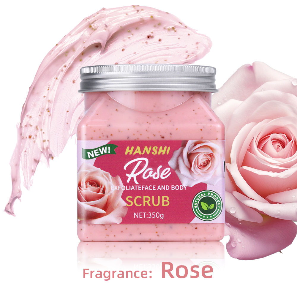 Gommage corporel à la rose 350 ml