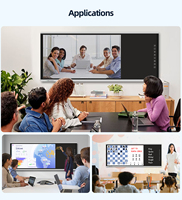 Pizarra Interactiva EIBOARD OEM ODM K12 para Escuelas Secundarias y Preparatorias, 94 Pulgadas, 4K LCD, Antideslumbrante, Pantalla Táctil de 20 Puntos, Android