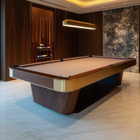 Wanyaju Table de billard en bois massif de haute qualité personnalisée Ardoise de conception standard de luxe avec boules de billard Table de billard en ardoise