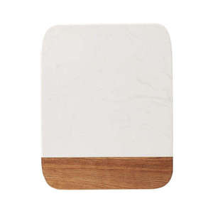 Assiettes en bois d'acacia ovales écologiques et multifonctionnelles, blanches, pour la nourriture - Product Image 3