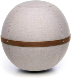 Funda para Pelota de Yoga LeadershowBall Chair Ballon Ergonómica, <span class=keywords><strong>Lavable</strong></span>, Antideslizante, de Poliéster con Sensación de <span class=keywords><strong>Lino</strong></span>, 65 cm, para Gimnasio - Product Image 3