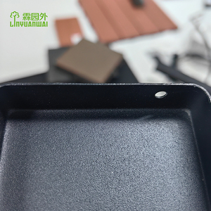 Linyuanwai OEM 70*70 alliage d'aluminium clôture poteau tuyau couverture Tube chaise glisse insérer finition bouchon carré tube embouts - Product Image 3