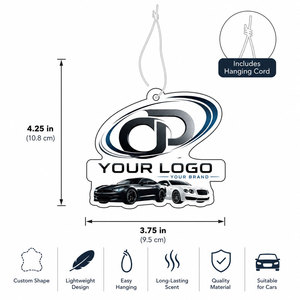 Ambientador Personalizado para Auto con Logotipo, Impresión a Doble Cara, Aroma Duradero, para Regalo - Product Image 3