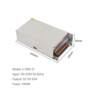 Không thấm nước 10W ~ 1000W 5V 12V 24V 36V 48V DC chuyển mạch cung cấp điện dẫn ánh sáng Dải ổ đĩa cung cấp điện - Product Image 5