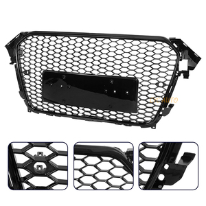 아우디 A4 <span class=keywords><strong>S4</strong></span> 8K 2013 2014 2015용 자동차 센터 그릴 하단 프레임 메쉬 그릴 B85 B8.5 RS4 스타일 ABS 프론트 범퍼 그릴 - Product Image 3