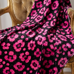 Purple Pink Leopard Print Semi Sheer <b>Curtains</b> Soft Lightweight Window Drapes <b>for</b> Bedroom Living Room Balcony Hotel Interior Home - Product Image 5