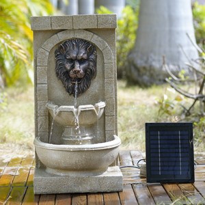 Cascades et fontaine eau jardin fontaine classique sur mur lion statue <span class=keywords><strong>pompe</strong></span> <span class=keywords><strong>solaire</strong></span> <span class=keywords><strong>avec</strong></span> <span class=keywords><strong>batterie</strong></span> au lithium - Product Image 5
