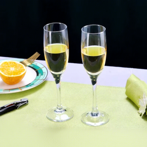 Verres à pied élégants classiques sans plomb de 6 oz pour fêtes d'<span class=keywords><strong>anniversaire</strong></span> et mariages, idéaux pour les flûtes et les vins mousseux - Product Image 3