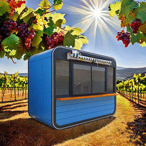 Rimorchio Food Truck Mobile Personalizzabile Struttura in Acciaio Multiuso Camioncino per Snack Case Prefabbricate Attrezzatura da Cucina Negozi - Product Image 3