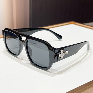 Occhiali da Sole Quadrati da Uomo Stile Hip-Hop con Strass, Montatura Doppia, Nuova Collezione 2026, per Feste e Look Vintage - Product Image 3