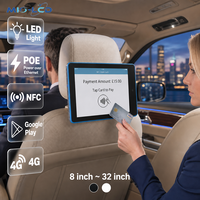 Tablet POE de 10.1 Pulgadas para Reposacabezas de Taxi, para SoftPOS, Pago con Tarjeta de Crédito NFC, Reproductor de Publicidad Android 11 con Ranura 4G LTE Opcional