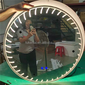 Fullkenlight-<span class=keywords><strong>Miroir</strong></span> de salle de bains à <span class=keywords><strong>action</strong></span> tactile de haute qualité, avec gradateur, 3 lumières, pour hôtel, aluminium argenté, moderne - Product Image 4