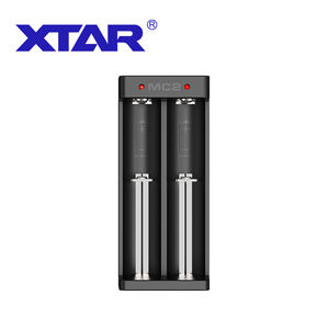 Livraison gratuite depuis l'entrepôt américain, chargeur de batterie portable original XTAR MC2 Type-C, charge rapide, batterie rechargeable Li-ion 18650 21700 26650 - Product Image 1