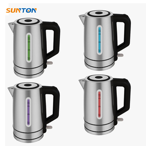 Sunton กาต้มน้ำไฟฟ้าสแตนเลสพกพาเก็บความอบอุ่นอัตโนมัติ, กาต้มน้ำไฟฟ้าอัจฉริยะสีฟ้าและสีแดง - Product Image 6