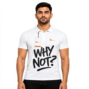 Camisas Polo de Uniforme Corporativo para Hombre, Bordado de Logotipo Personalizado, Manga Corta, Camisas de Trabajo con Cuello Profesional para Personal y Empleados - Product Image 1