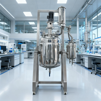 Réacteur en acier inoxydable avec système de chauffage électrique et agitateur pour l'industrie chimique de laboratoire, installation de réaction en lots pilotes