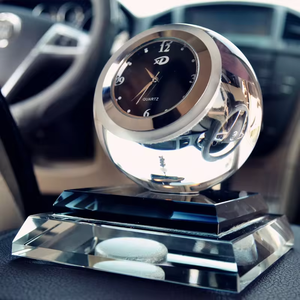 Adorno de Cristal <span class=keywords><strong>Dilu</strong></span>, Botella de Perfume para Coche de Cristal, Bola de Cristal, Reloj de Mesa, Regalo Empresarial Europeo, Material de Papel de Algodón - Product Image 6