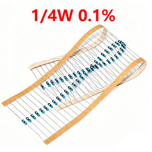 10 ชิ้น 1/4W 0.1% ความต้านทานที่แม่นยำ 1R 1.5 2 2.2 3.3 3.9 4.7 5.1 6.8 7.5 8.2 10K 12 11 15R 16 18 20 22 25 30 33 36 39 43 47R โอห์ม - Product Image 1